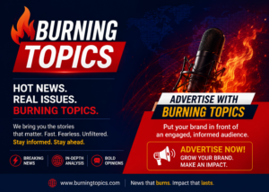 Burning Topics Ad with us