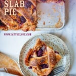 Peach and Blackberry Slab Pie