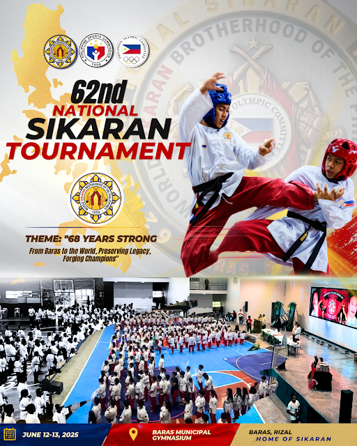 WORLD SIKARAN BROTHERHOOD OF THE PHILIPPINES (WSBP) TO STAGE 62ND NATIONAL SIKARAN TOURNAMENT IN BARAS, RIZAL