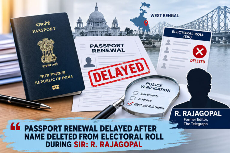 Former Telegraph Editor R. Rajagopal's Passport Renewal Delayed After SIR: Explained