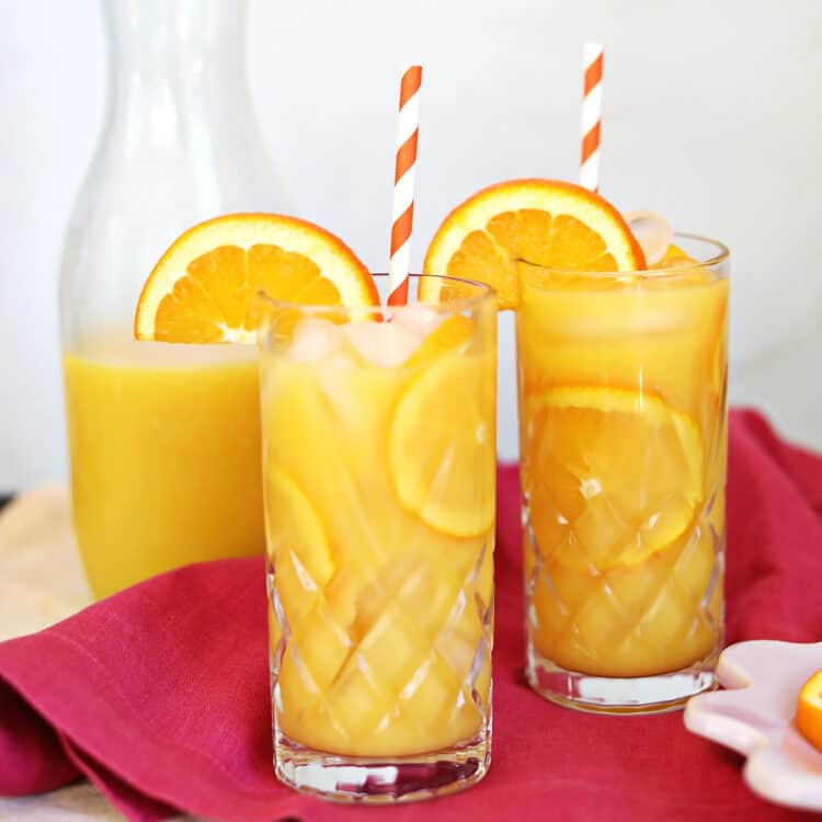 The Screwdriver is a classic cocktail made of orange juice and vodka.