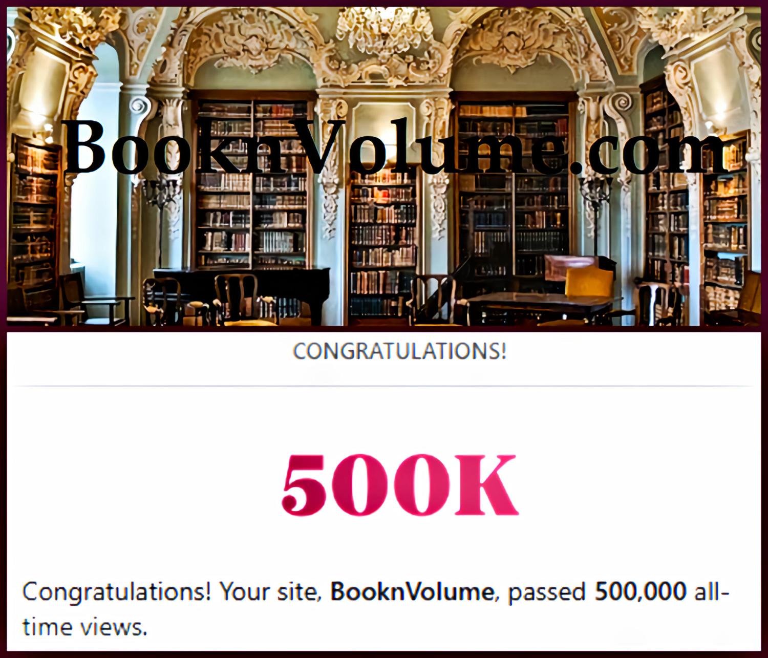 Celebrating 500K
