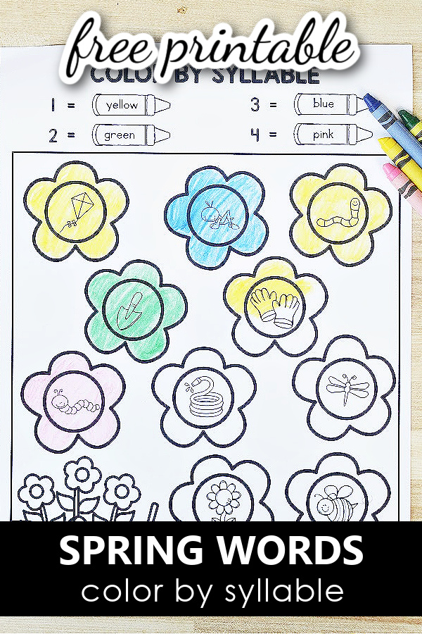 Spring Color by Syllable