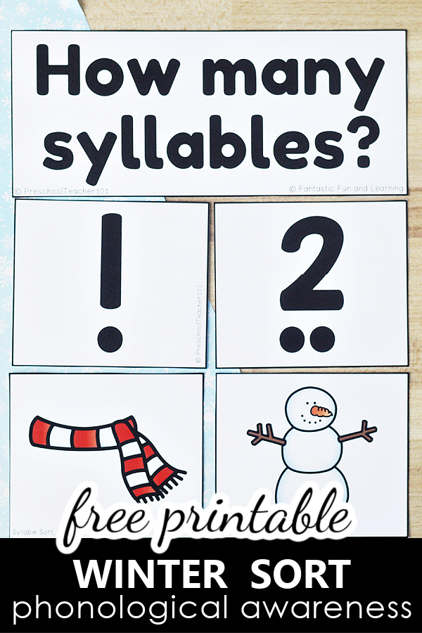 Winter Syllable Sort