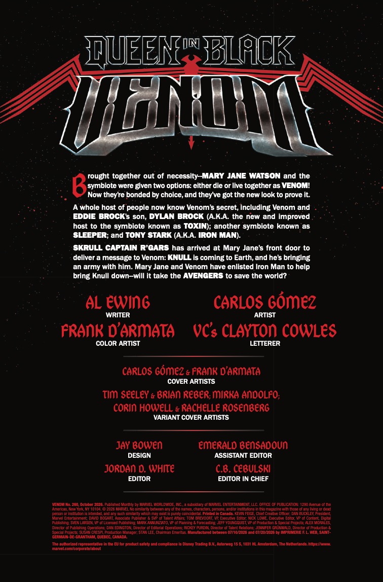 EXCLUSIVE Marvel Preview: Venom #260