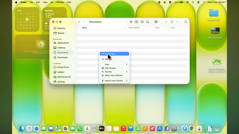 How To Create Folder In MacBook Neo