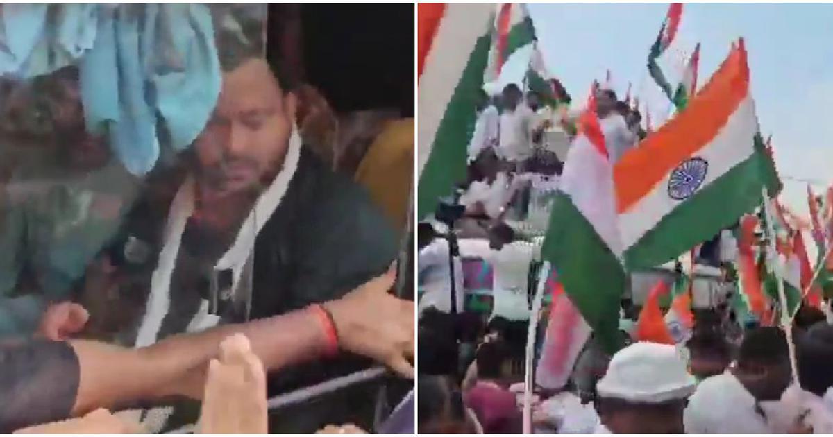 Tejashwi Yadav detained in protests against police firing AK-47 during youth demonstrations