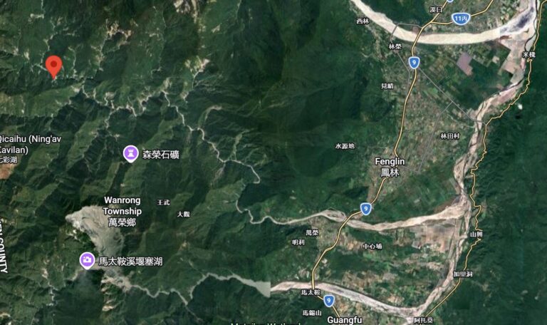 The valley-blocking Wanlixi landslideÂ in Taiwan