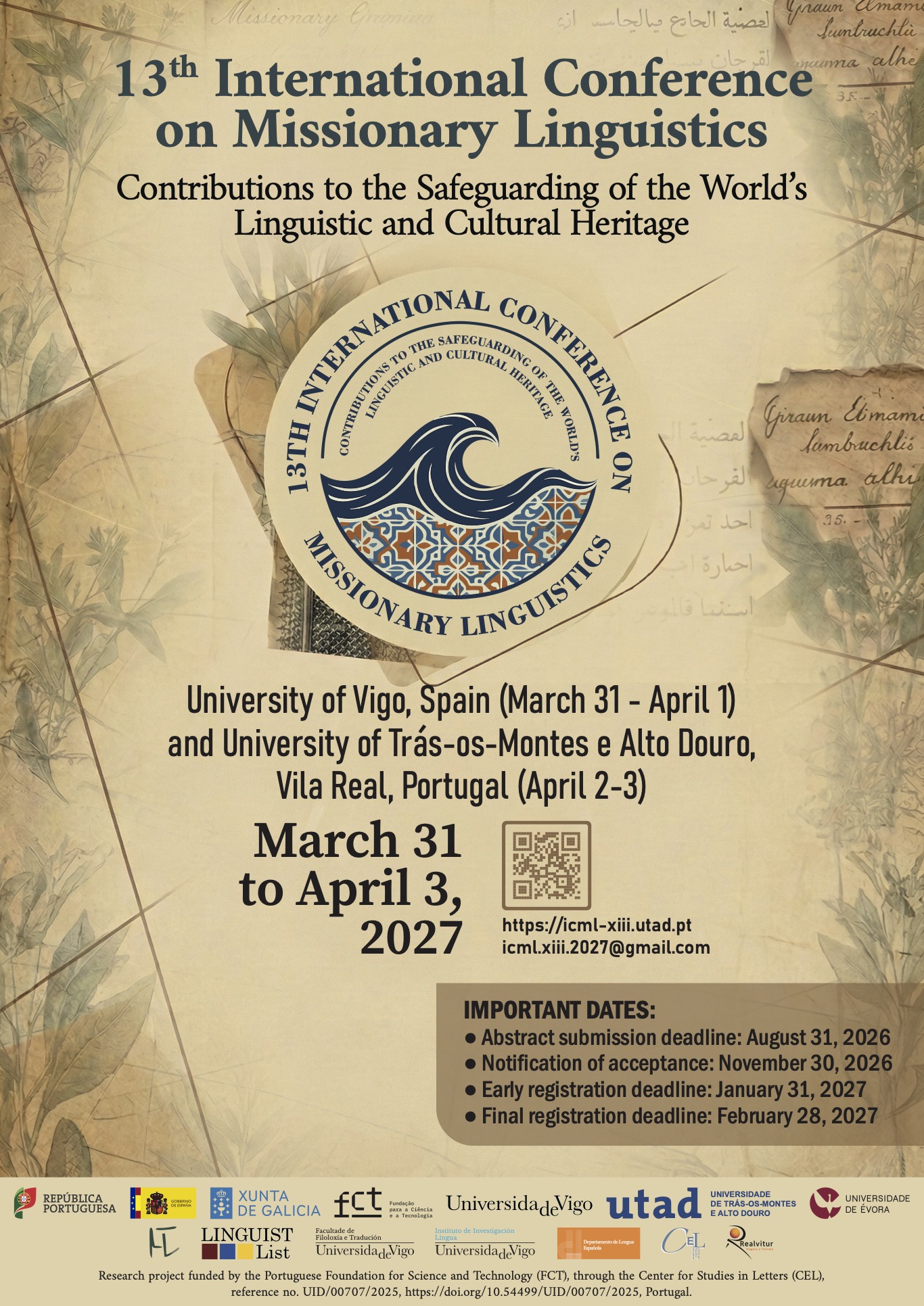 cfp: 13th International Conference on Missionary Linguistics