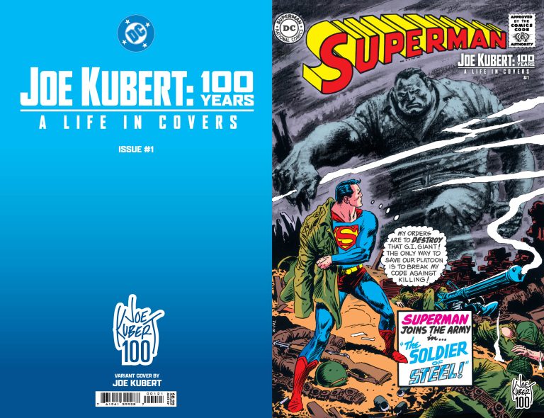 JOE KUBERT: 100 YEARS — A LIFE IN COVERS #1: DC Quietly Adds a Striking FOIL VARIANT to This Week’s Tribute Issue