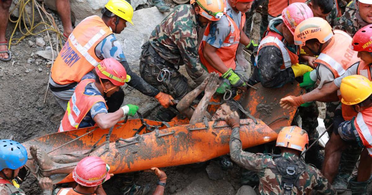 Over 1,300 dead in Nepal-China flash flood, two rescued from hydropower tunnel after nine days