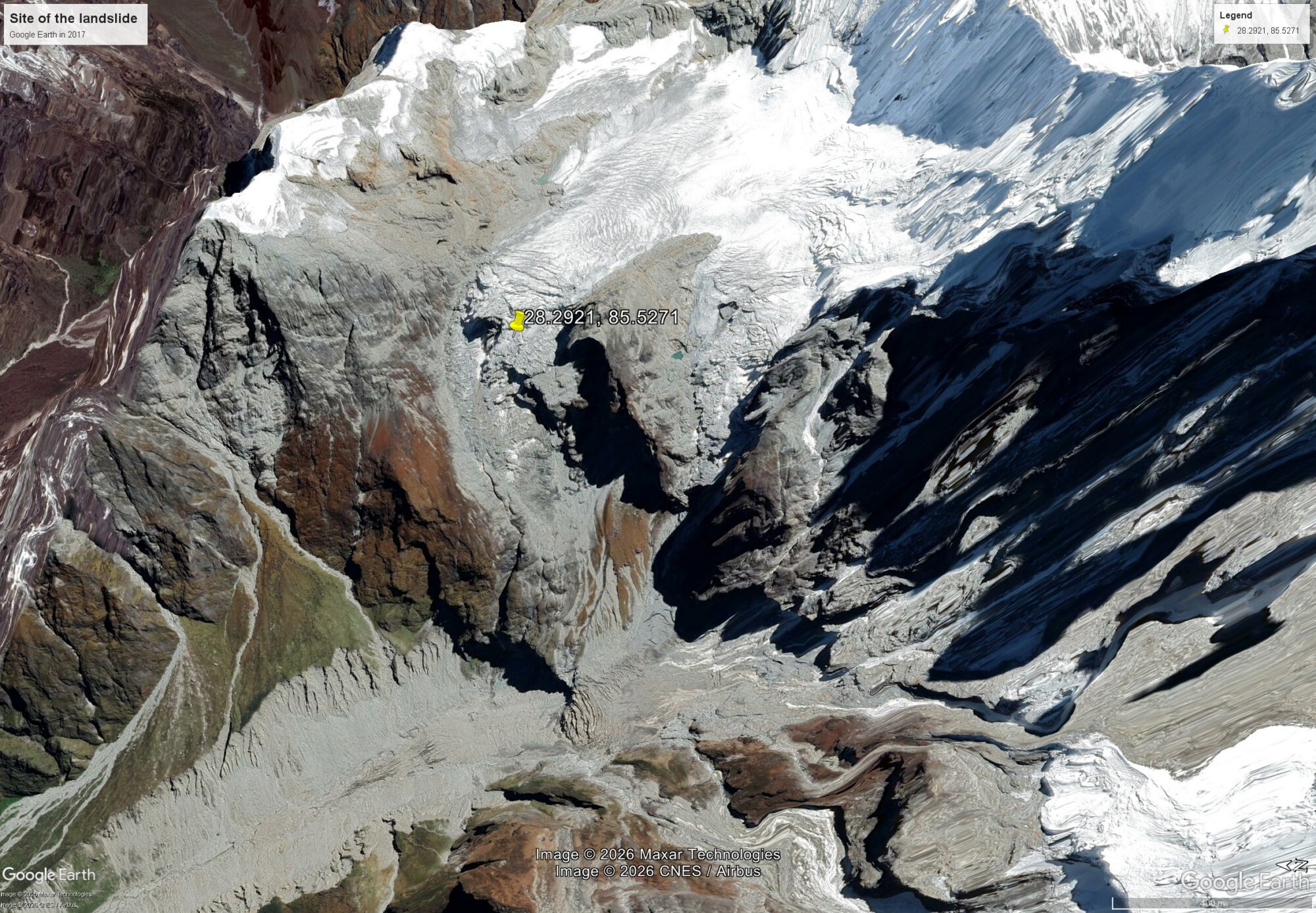 The landslide that caused the 26 August 2026 debris flow in Nepal and Tibet
